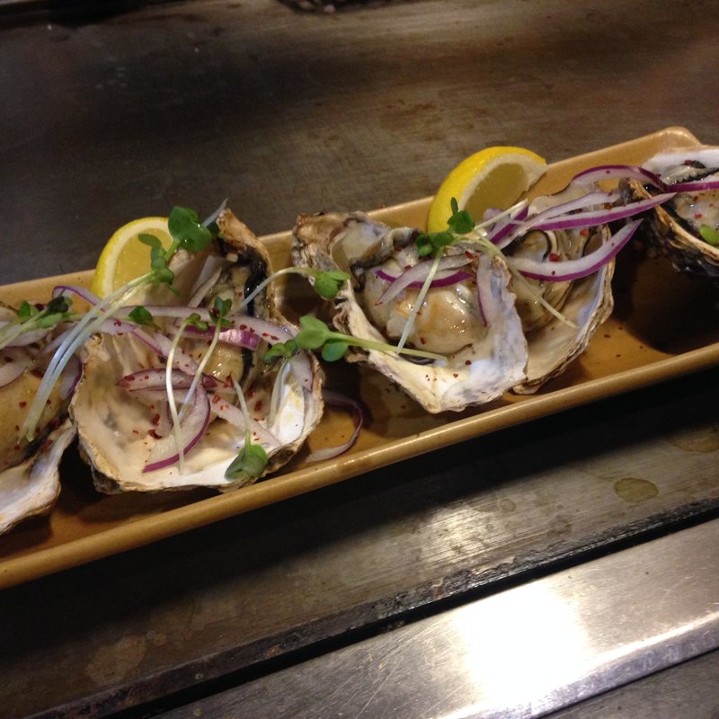 かきの焼き物(鉄板焼屋 人生の楽園 （じんせいのらくえん）)