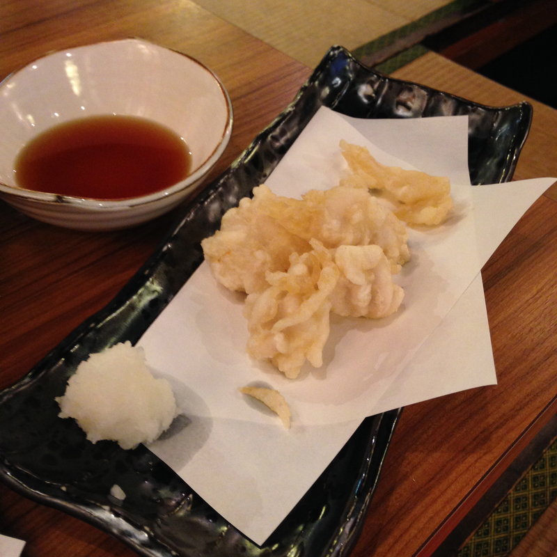 白子の天ぷら(神戸海鮮居酒屋 三ノ宮高架下市場)