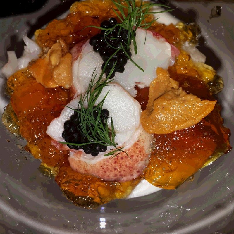 海の幸のヴェリーヌ　雲丹とキャビアのムース(Le Beurre Noisette TOKYO)