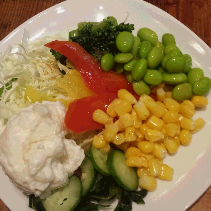 ランチセット（サラダバー）(J.S. PANCAKE CAFE 中野セントラルパーク店)