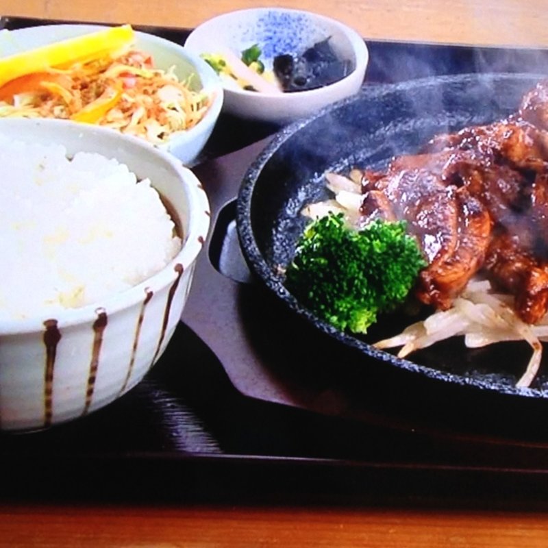 とんちゃん定食(道の駅　安曇川『うおさい』)