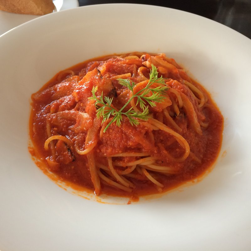 真蛸とセロリのアラビアータ(Calm Cafe)