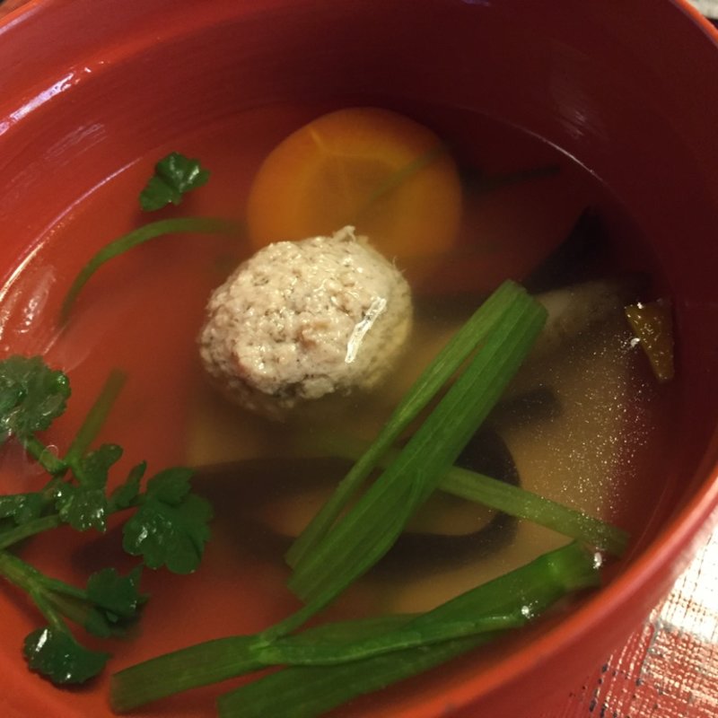 うずらの摘み入れ汁(うかい鳥山)