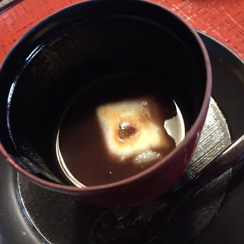 焼餅ぜんざい(うかい鳥山)