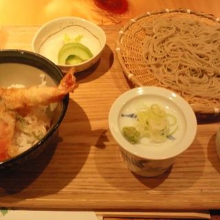 海老天丼セット(なかやしき)