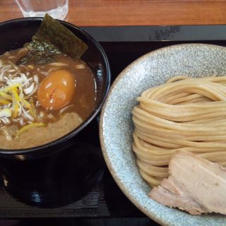 濃厚煮干豚骨（麺量250g）つけ味玉そば (市川ウズマサ )