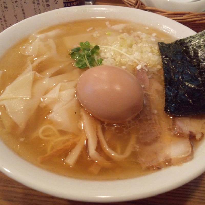 塩わんたんめん＋半熟味付玉子(らーめん雅ノ屋 )