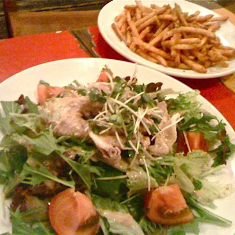 豚しゃぶの胡麻サラダ(A to Z cafe)