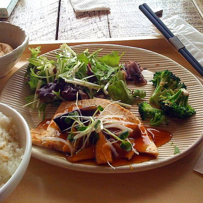 白身魚と野菜の酢あんかけ(A to Z cafe)