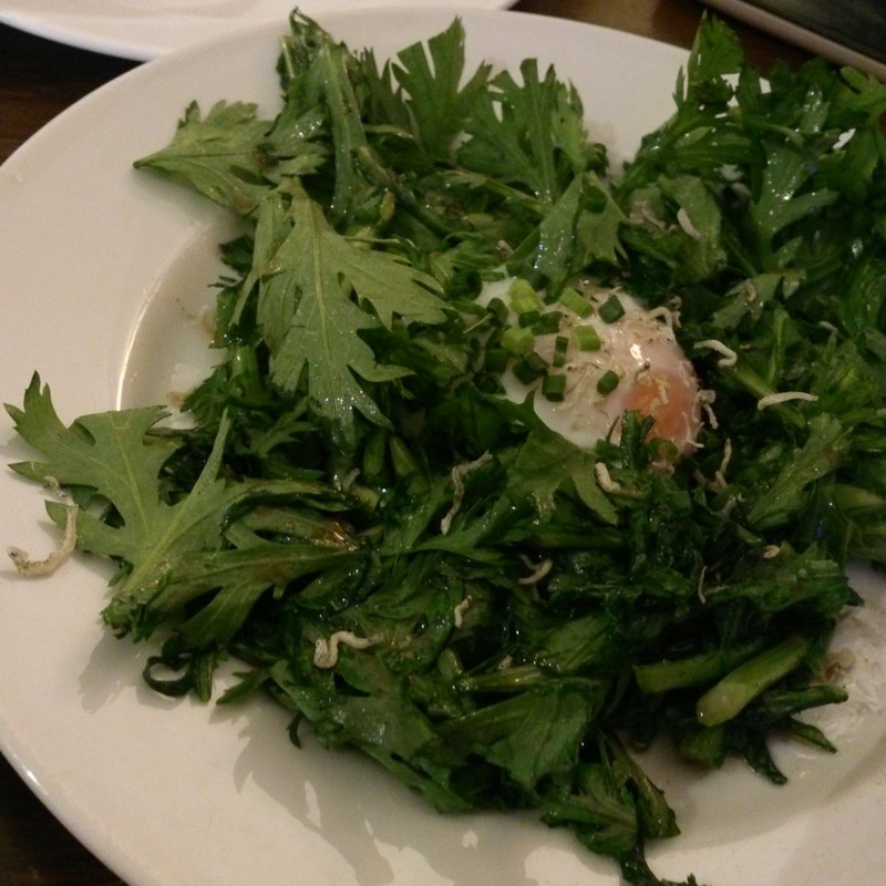 春菊のサラダ(Pour~cafe')