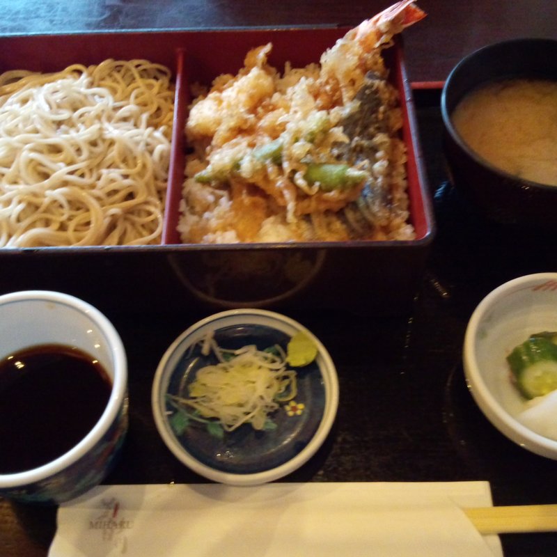 天重セット (そば日本料理 美晴)