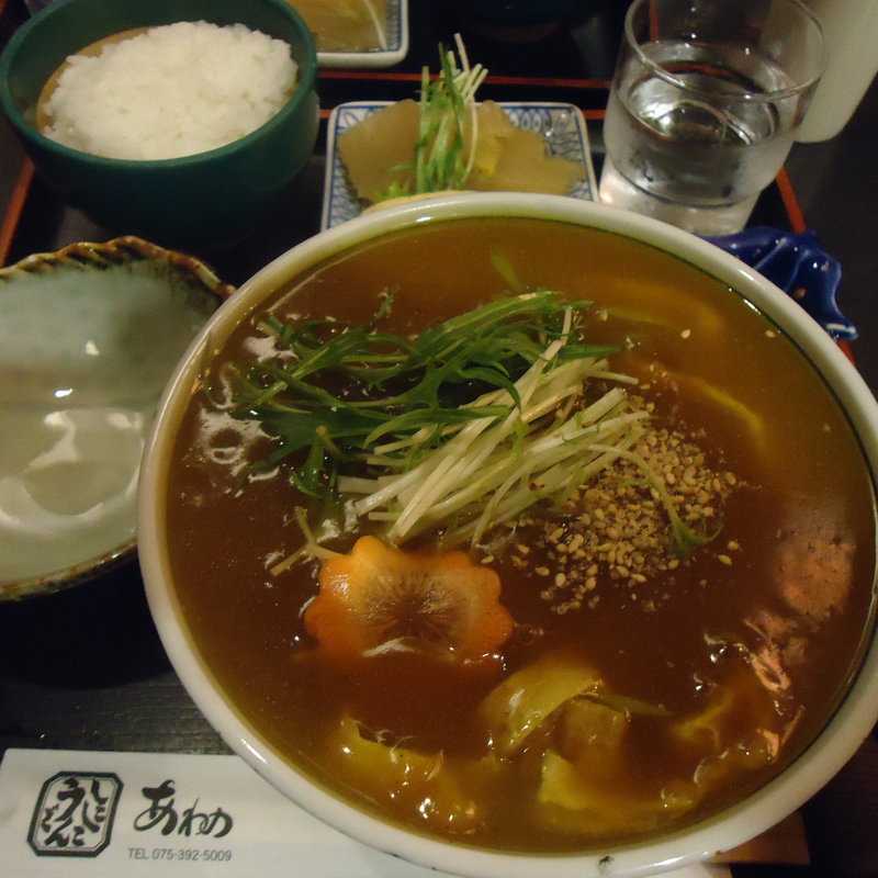 肉カレーうどん(あわのしこしこうどん )