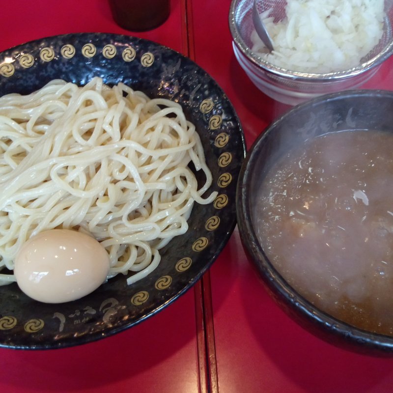 つけ麺（並300g）＋半熟味付玉子(つけ麺 神田もといし 東岩槻店)