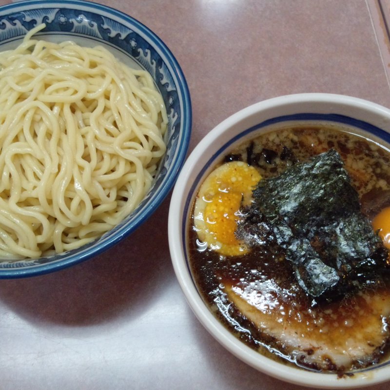 もり生（生卵付き）＋とろろ＋麺少なめ (北習大勝軒)
