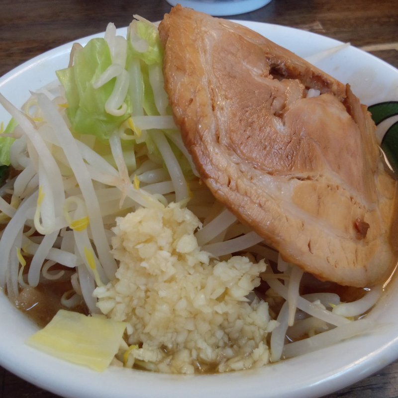 雷そば（並150g）＋半熟玉子(雷 本店 （かみなり）)