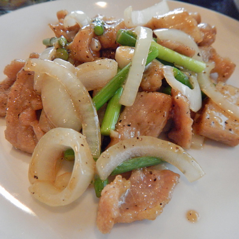 豚肉の黒コショウ炒め(皇華蘭 )