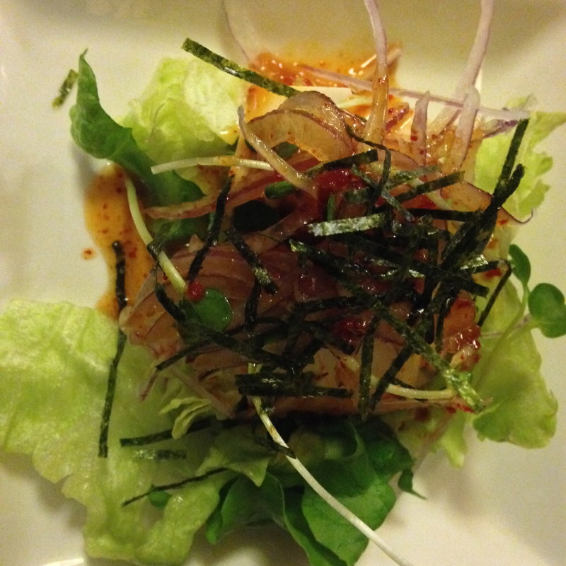 韓国風ひややっこ(Victorian Pub The Rose&Crown)