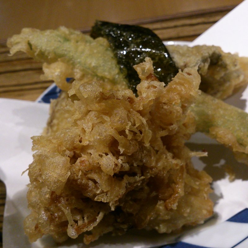 季節のやさい天(こく旨肉そば 日の陣)