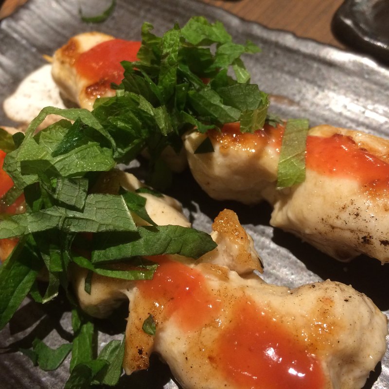 ささみ梅肉(鉄板串酒場 しん家)