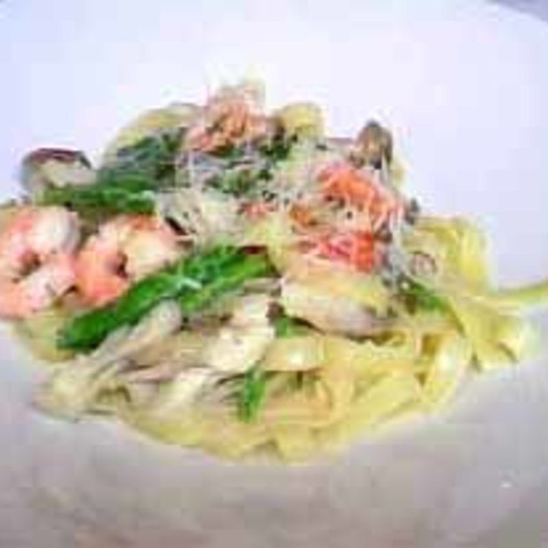 きのことエビのクリームソース タリアラーレ（コースランチ）(イル・カンピエッロ 新百合ヶ丘店 （il campiello）)