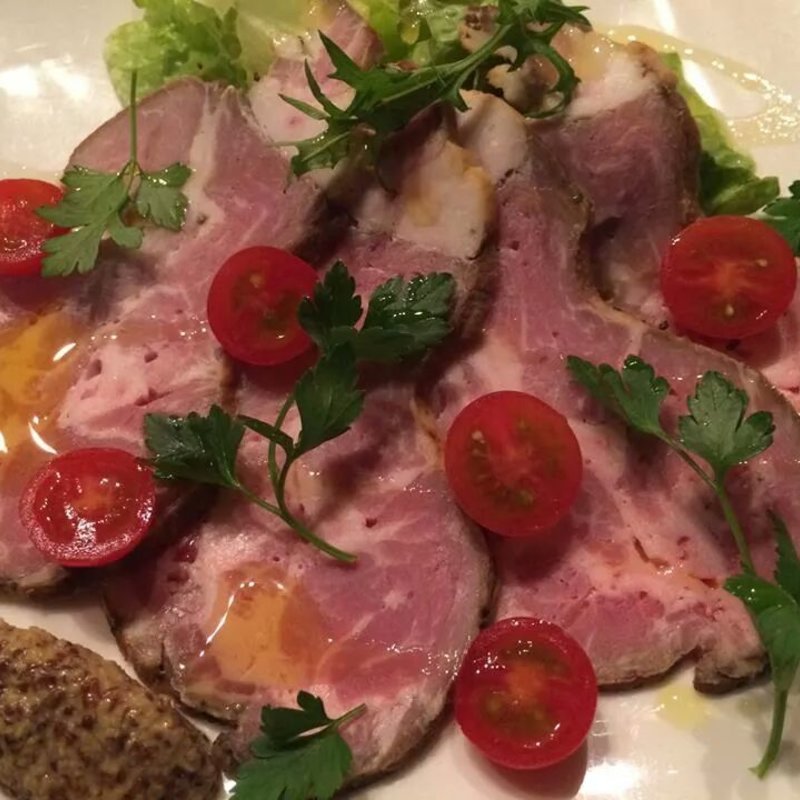 豚ロースの自家製ハムサラダ(オヤマバル)