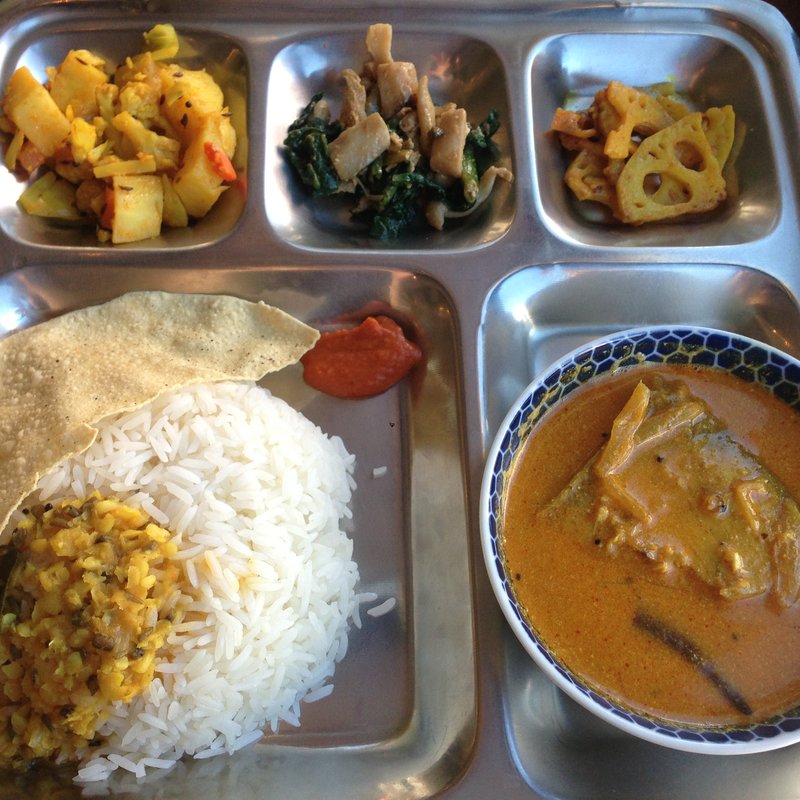 フィッシュカレー定食