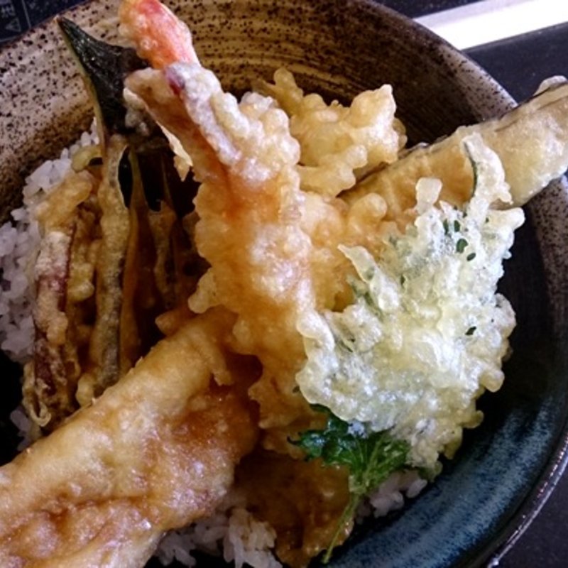 アナゴえび天丼(独楽寿司 相模原橋本店)