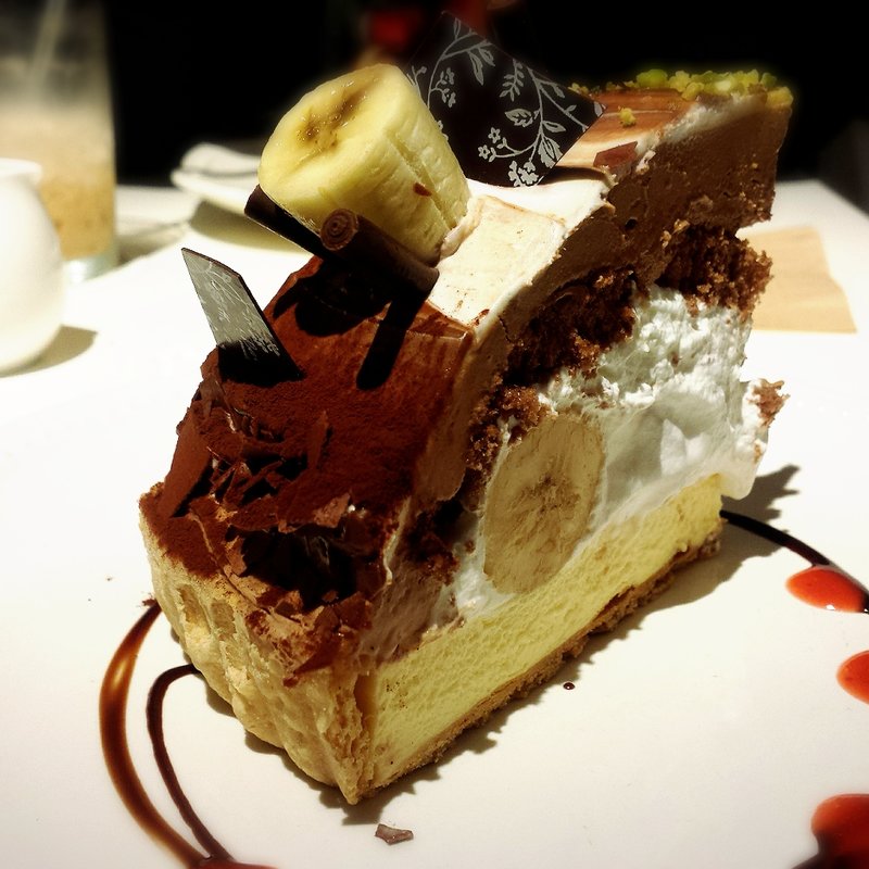 チョコバナナのレモンタルト(ラ・メゾン アンソレイユターブル ルミネ池袋店)