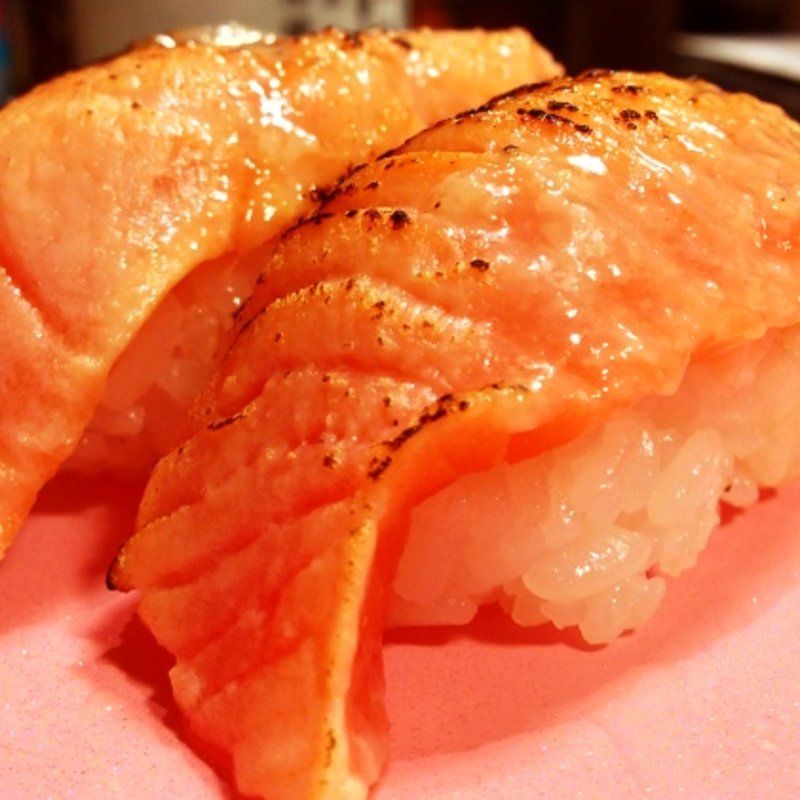 炙りサーモン(独楽寿司 相模原橋本店)