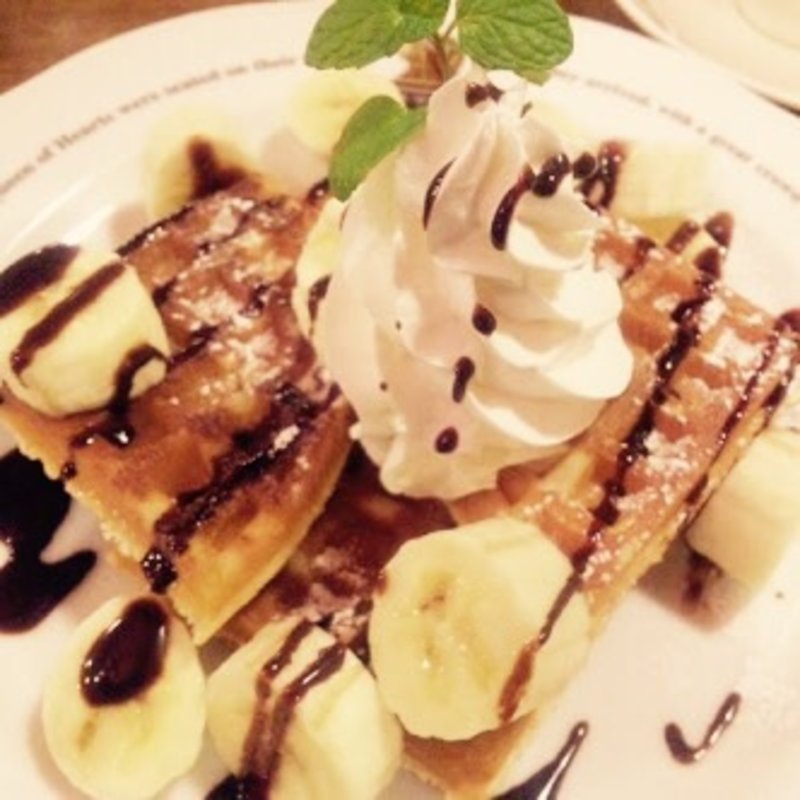 チョコバナナワッフル(ラケル新宿西口店)