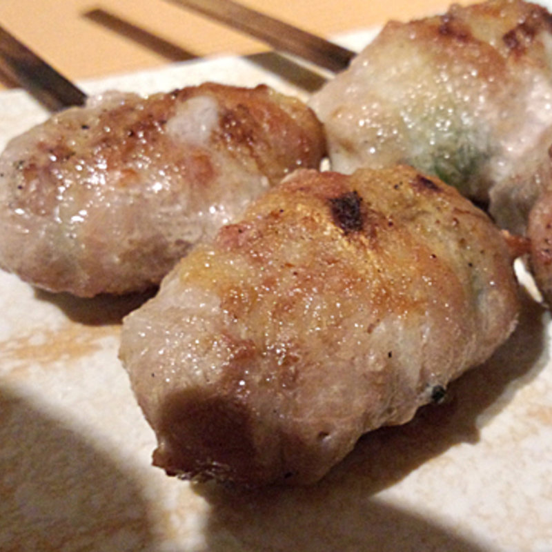 ベーコンチーズ肉巻き(炭火焼鳥 一翔)