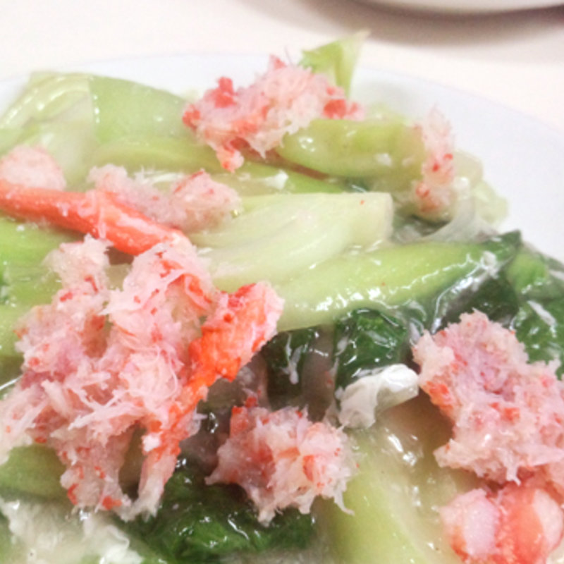 カニとチンゲンサイのあんかけ(河童軒 （カッパケン）)