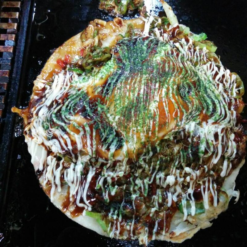 牛すじネギお好み焼き(つくし)