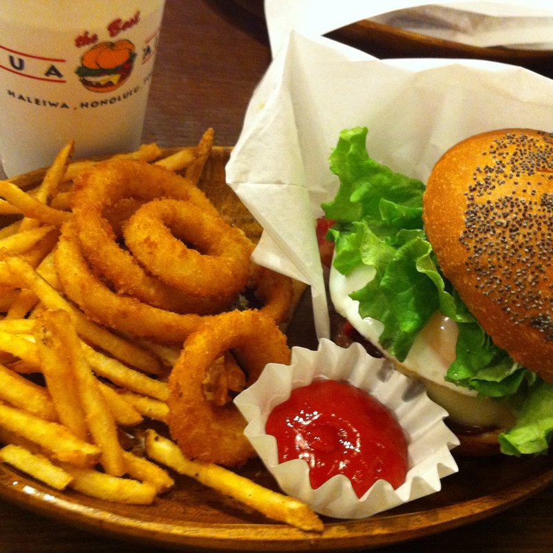 ロコモコバーガー(KUA`AINA なんばパークス店)