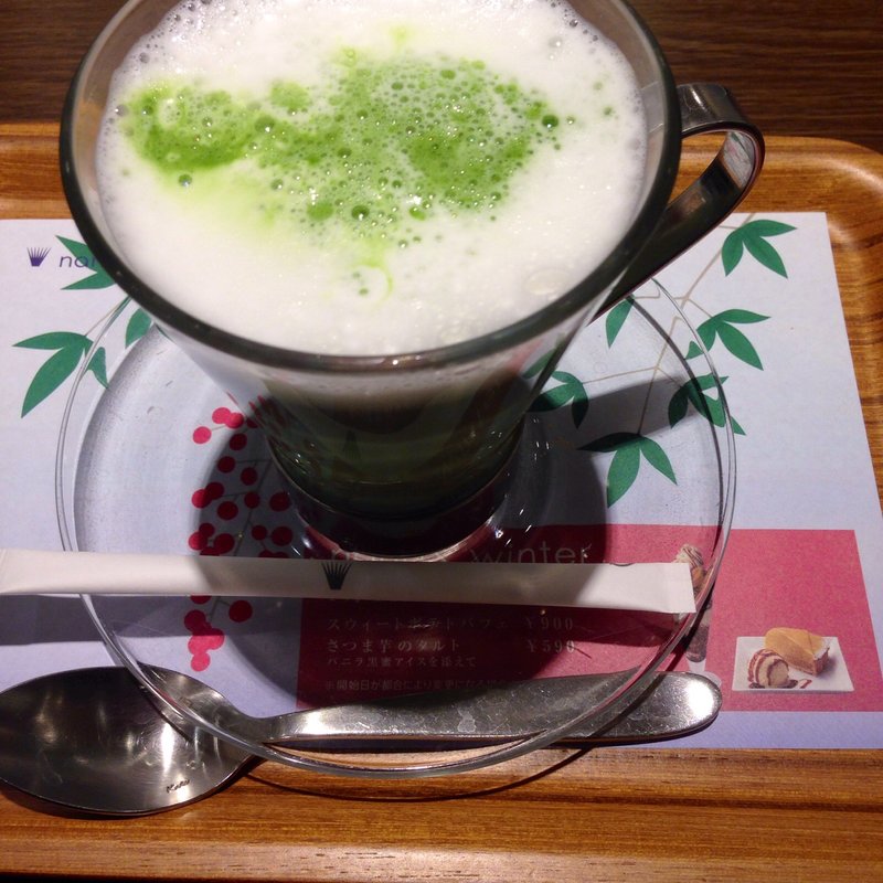 抹茶ラテ (ホット)(nana's green tea 上野マルイ店)