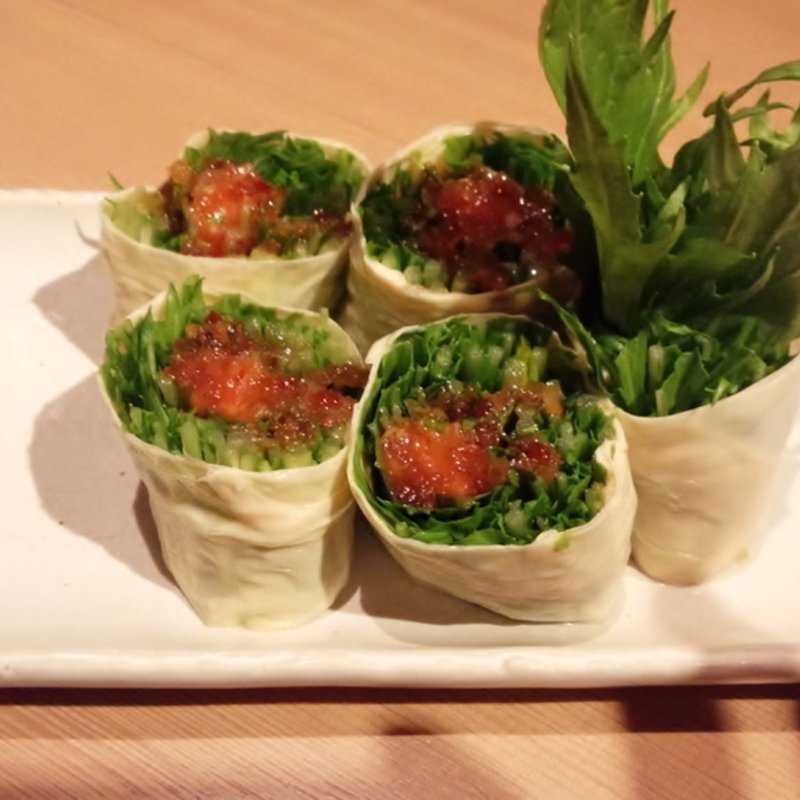 有機野菜の生湯葉巻き (たまゆら （玉響）)