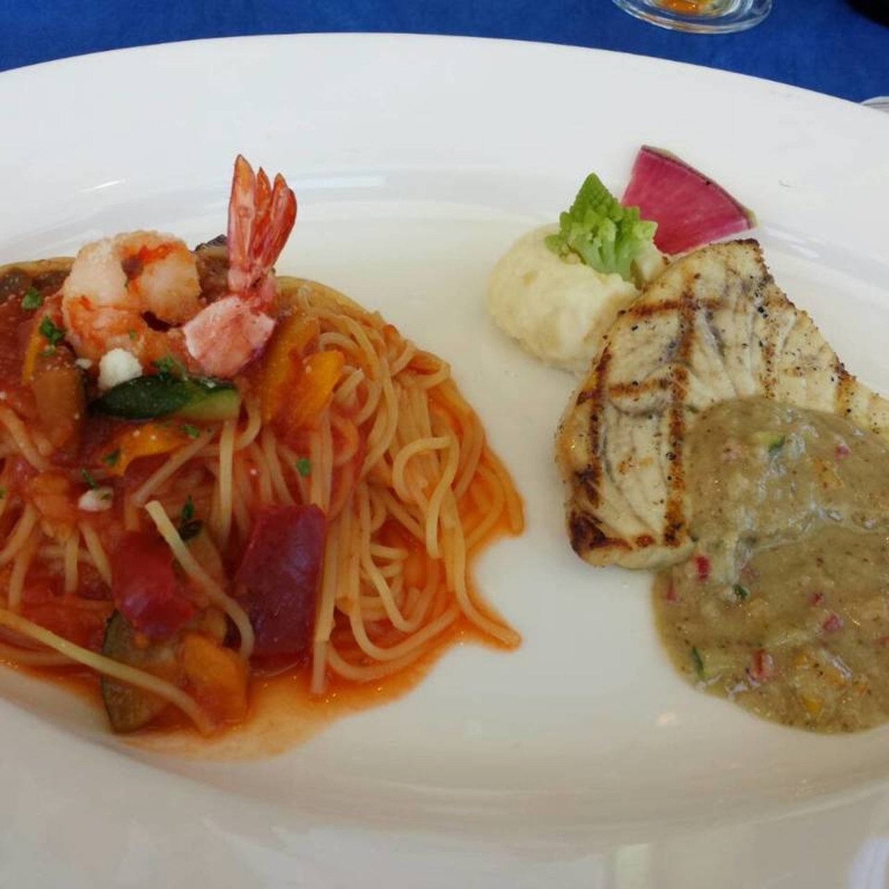 パスタ＆お魚のグリルコンボ(Atlantic(アトランティック)横浜ベイクォーター)の口コミ一覧 おいしい！が増えるグルメアプリ「SARAH」