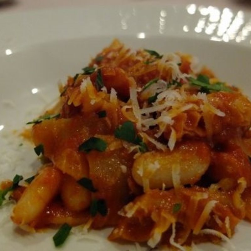 トリッパ　のトマトソース(オステリア イル チエロ)