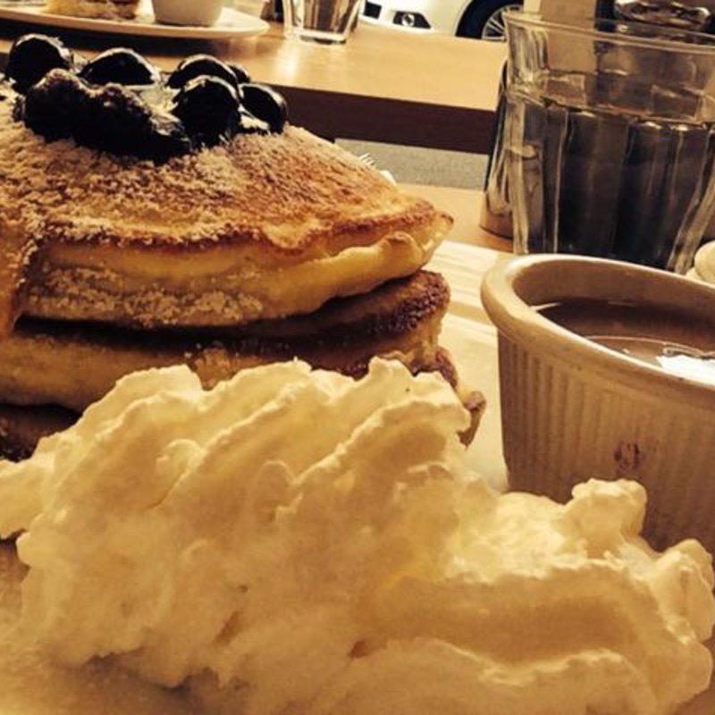 パンケーキWithメープルバター（ブルーベリー）(クリントン・ストリート・ベイキング・カンパニー （CLINTON ST. BAKING COMPANY & RESTAURANT）)