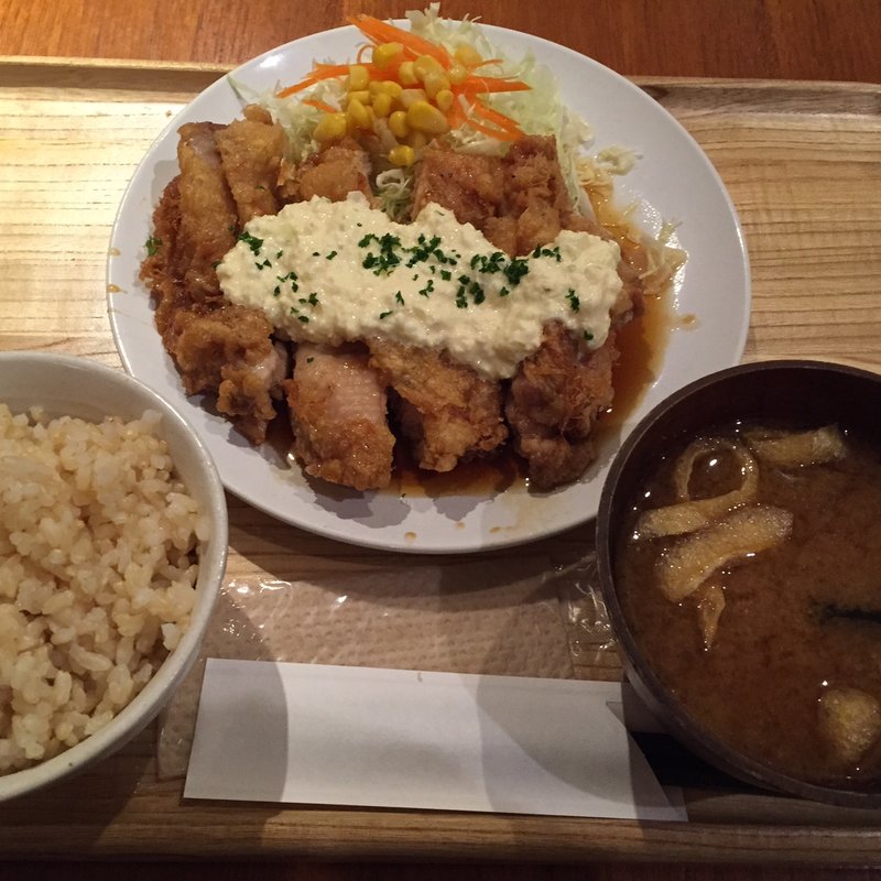 オリジナルタルタルソースのチキン南蛮定食(カフェ パーク)