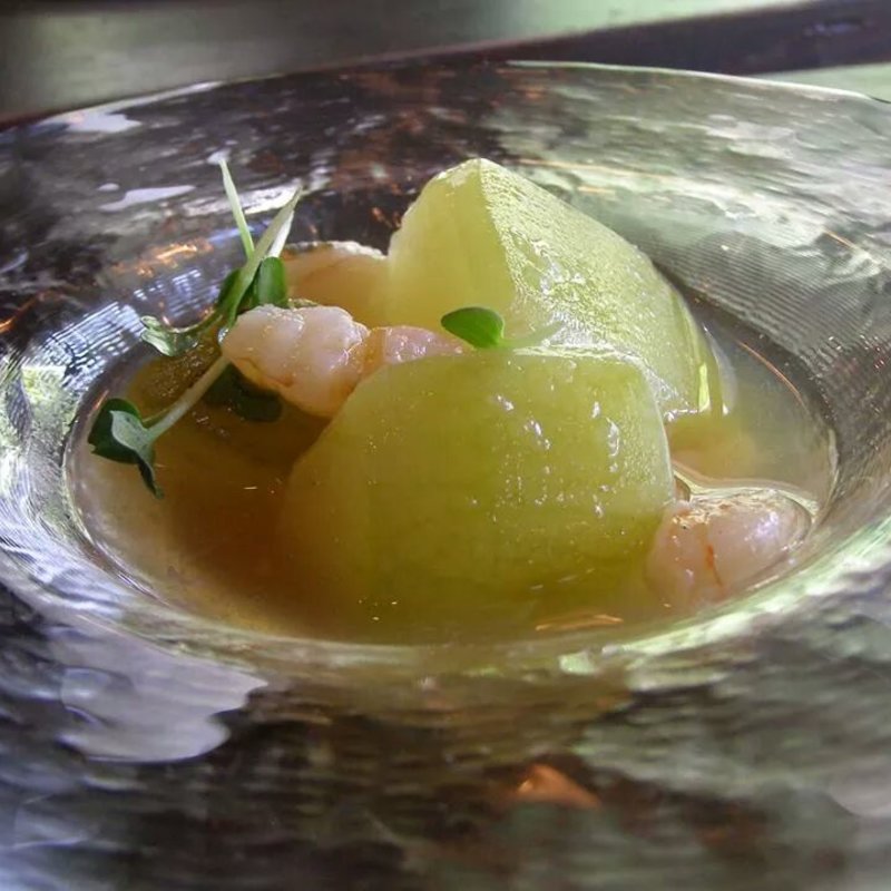 冬瓜の冷やし鉢(ごはん屋ギャラリー猫車)