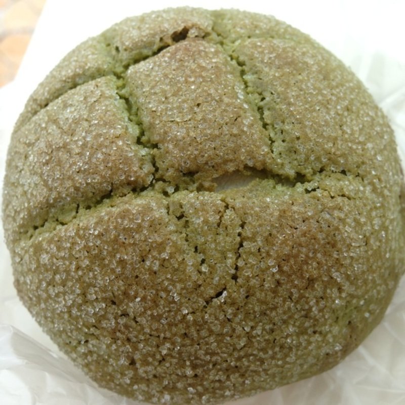 抹茶メロンパン( パン・デ・ソイア （pane de soia）移転前の店舗情報です。新しい店舗はパン・デ・ソイア（pane de soia）をご参照ください。)