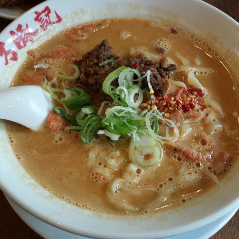 海老味噌担々麺(万豚記)