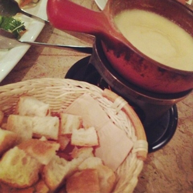 チーズフォンデュ(カフェ アクイーユ 恵比寿)