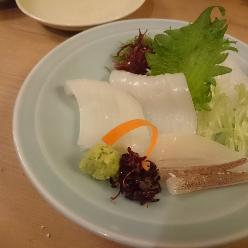 やりいか刺身(宵のひととき うまし)