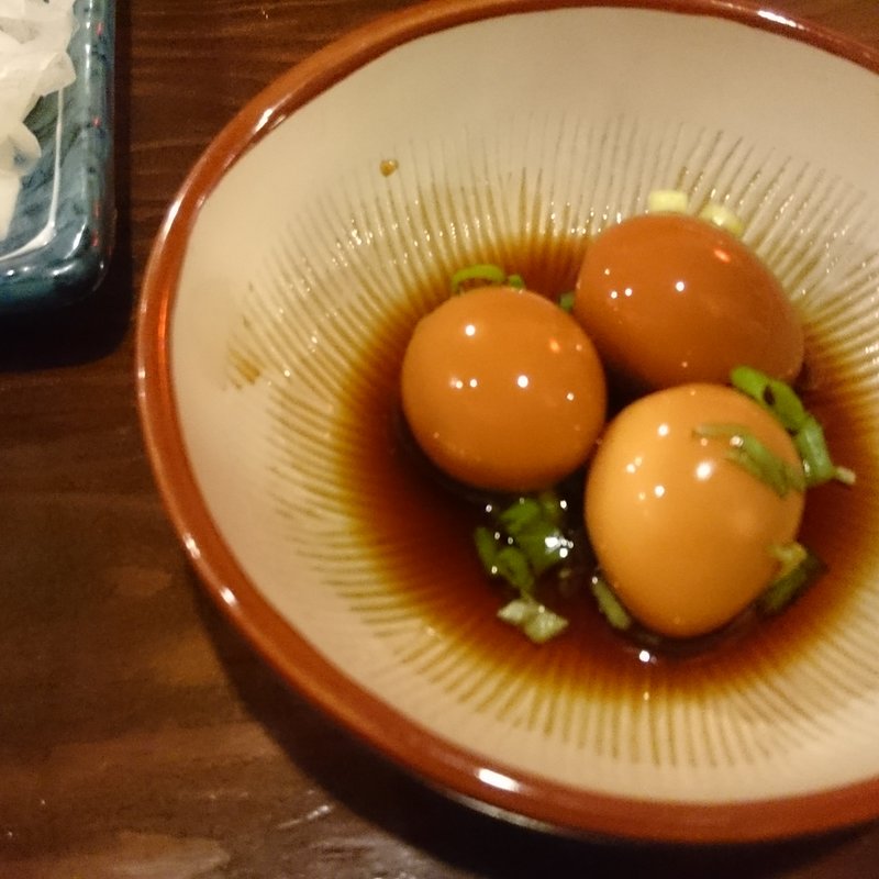 うずら玉子の醤油漬け(紅とん 四ツ谷三丁目店)
