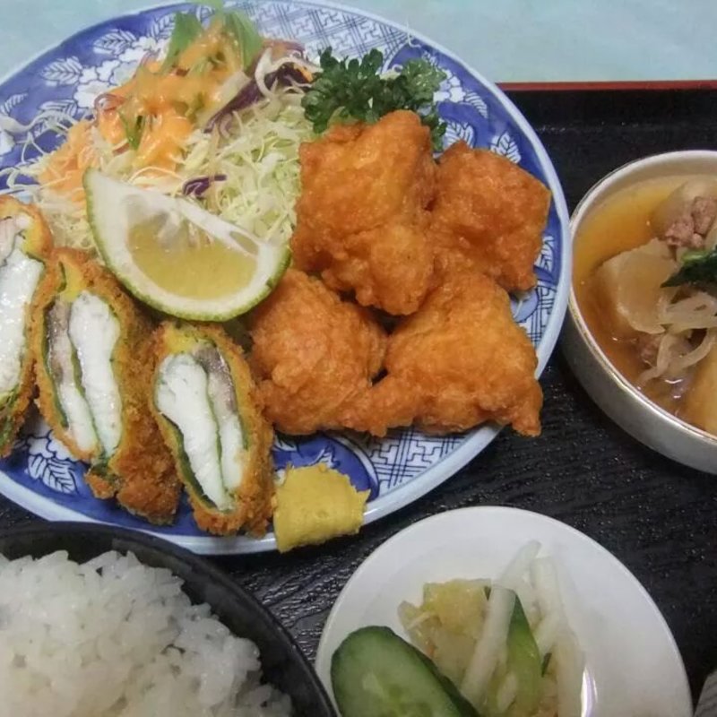 鳥からカンパチはさみ揚げ(ほりせい)