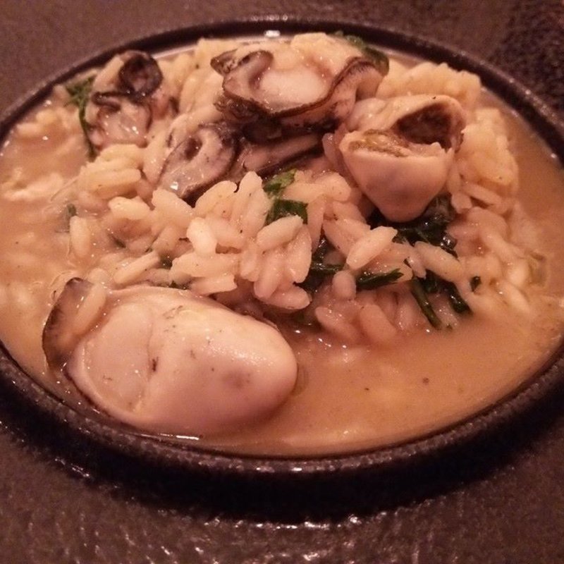 牡蛎のリゾット(ファットリーア エッセ)