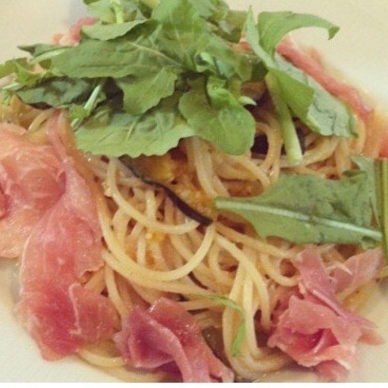 生ハムと南瓜のレモンソースパスタ(モントーク （montoak）)