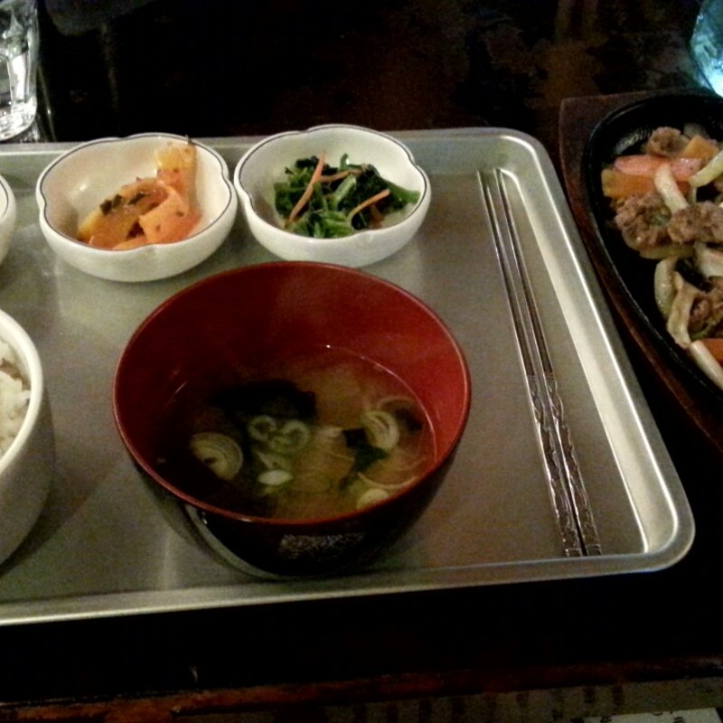 石焼プルコギセット(本格韓国家庭料理 いなか家)